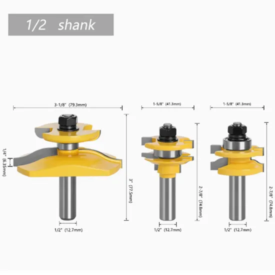 Bottom Cutter Cove Box Router Bit Milling Cutter for Woodworking